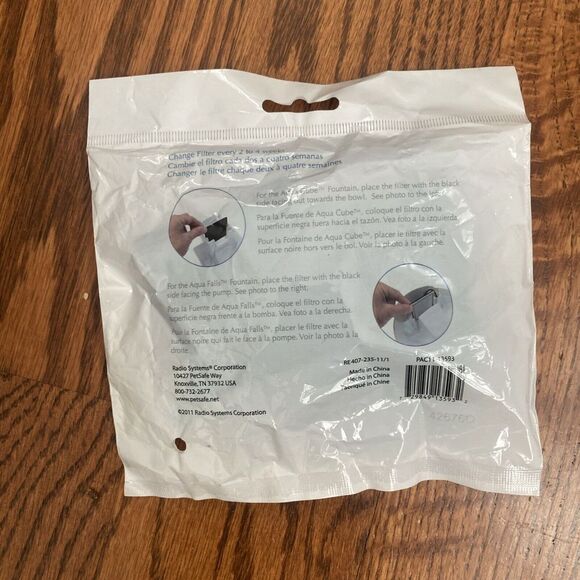 Aqua Fountain Replacement Charcoal Filters 4 Pack PAC11-13593 Free Shipping NIP - Picture 3 of 6